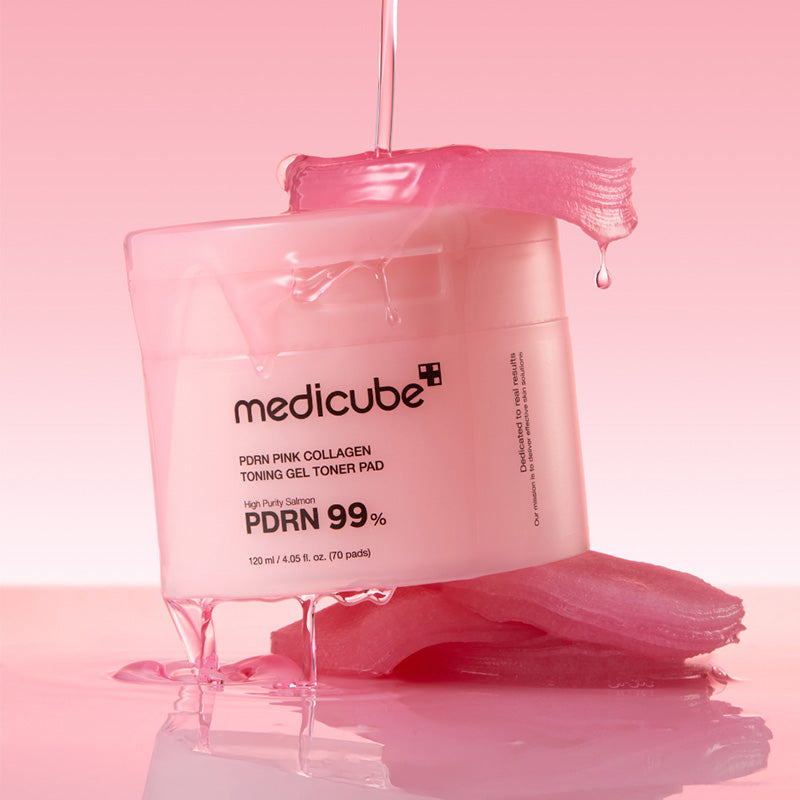 PDRN Pink Collagen Toning Gel Toner Pad Medicube