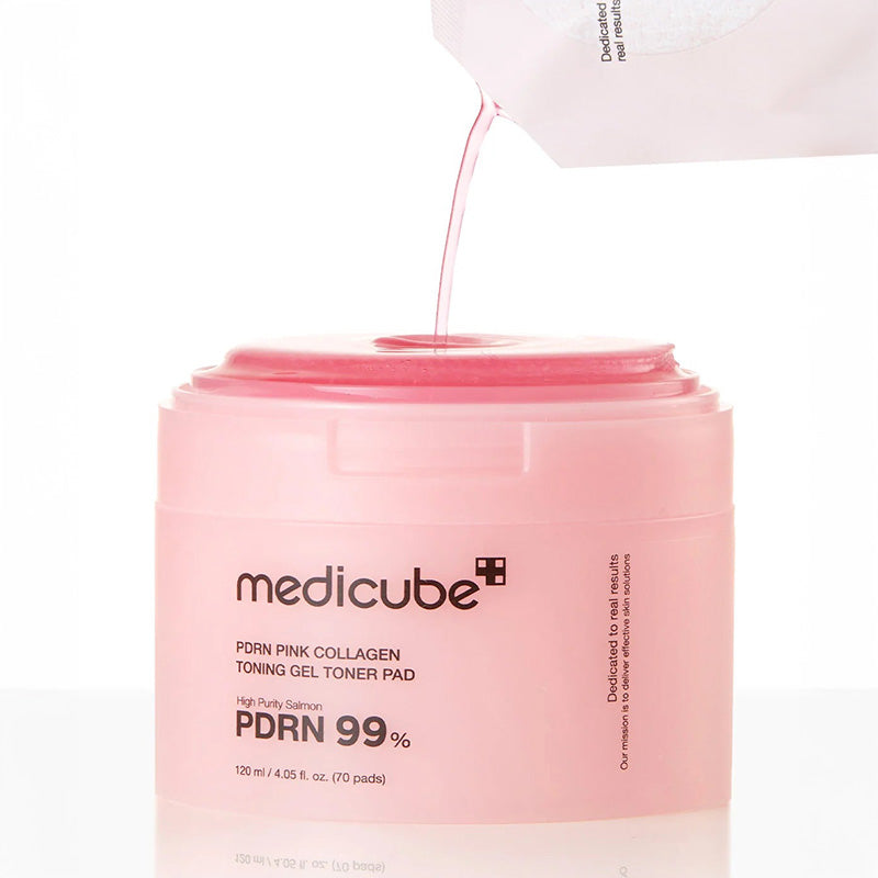 PDRN Pink Collagen Toning Gel Toner Pad Medicube