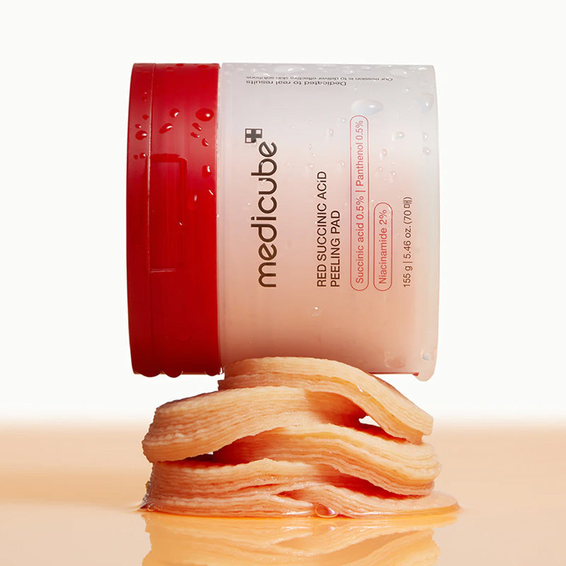 Red Succinic Acid Peeling Pad Medicube