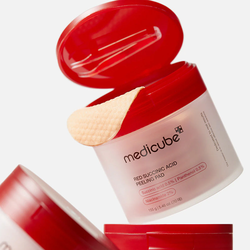 Red Succinic Acid Peeling Pad Medicube